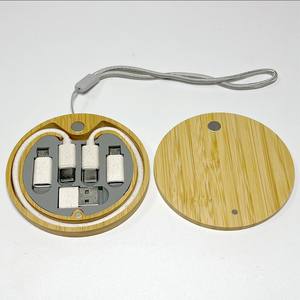 6-в-1 Дорожный комплект, многофункциональное деревянное зарядное устройство для телефона, 3 А, кабель для быстрой зарядки, комплект адаптера для путешествий - Product Image 4