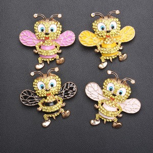 Broche de abeja con diamantes de imitación, pin de abeja colorido con detalles de cristal, joyerí<span class=keywords><strong>a</strong></span> de insectos de diseño original - Product Image 1