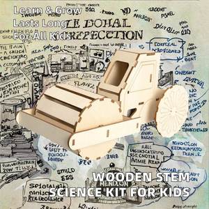 Kit de Ciencias STEM de Madera para Niños, Juguetes Educativos de Ingeniería para el Aprendizaje en Escritorio, Materiales Escolares para Niños, Conjuntos Empaquetados - Product Image 2