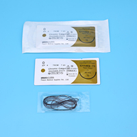 Fil de suture chirurgical certifié CE ISO13485 avec aiguille, vente en gros pour l'exportation, fourniture pour les marchés hospitaliers