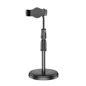 Mobile Phone <b>Stand</b> For Live Streaming Extendable Quick Release <b>Desktop</b> General Use Black Abs Material - Product Image 2