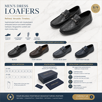 Mocassins classiques en cuir noir à motif à carreaux, bout en cuir, avec quincaillerie en laiton gris, semelle épaisse, chaussures habillées pour hommes