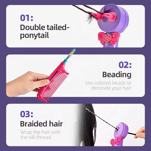 TOMMABO DIY Outils de Tressage Automatique Portable Hair Twister Dispositif <span class=keywords><strong>Tresses</strong></span> Faisant la Machine Tressage de Cheveux Machine Braider pour les Filles - Product Image 4