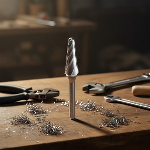 Fresa Rotativa Cónica de Punta Esférica Ttake AB8700, 6 mm de Diámetro, 18 mm de Longitud, Corte Z Alu para Metal y Madera - Product Image 3