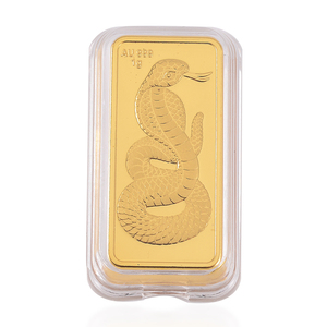 Hot-Bán 1G 3D Tùy Chỉnh Mô Hình Rắn Vàng Thanh Vàng Thanh Cho Bộ Sưu Tập - Product Image 1