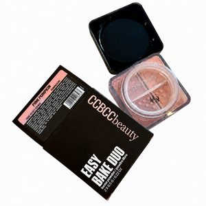 Polvo Fijador Suelto de Doble Tono y Doble Cobertura Easy Bake, Resistente al Agua, 2 en 1, Mate, Control de Grasa, Polvo Facial - Product Image 3