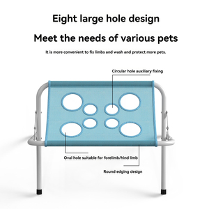 Soporte Plegable Multifuncional y Ecológico <span class=keywords><strong>para</strong></span> el Cuidado de Mascotas, Malla de Poliéster de Secado Rápido, Marco de Hierro, <span class=keywords><strong>para</strong></span> Bañar, Secar con Soplador y Administrar Medicamentos - Product Image 5