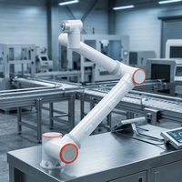 Brazo Robótico de Soldadura y Paletización Integrado Personalizado, Brazo Robótico Programable de 6 Ejes para Recoger y Colocar, Cobot Colaborativo con Motor PLC