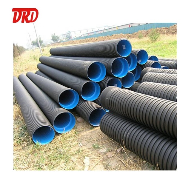 Dn300 Dn500 Dn800 HDPE Double Wall Corrugated Storm Drainage Pipe