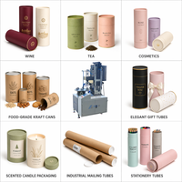 Machine à bordurer les cylindres en papier de type vertical, contrôlée par un PLC, avec servomoteur HLT-CL360-6, pour tubes en kraft de qualité alimentaire