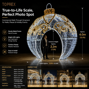 Adorno Navideño LED 3D Personalizado TOPREX con Marco Plegable para Empresas de Organización de Eventos, Venta al Por Mayor - Product Image 3