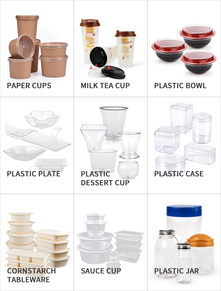 Europe-Pack plastic cups yogurt and dessert cup with lids of party