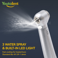 Promotion : Pièce à main dentaire Youtodent à haute vitesse, turbine à air, LED, avec lampe, pièce à main dentaire LED angulaire