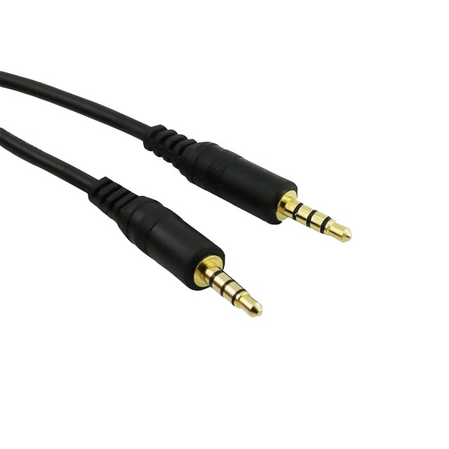 1.5m PVC Jacket 3.5mm AUX Audio Cable Male to Male Gold-Plated Stereo Aux Cord for Car Headphone Speaker