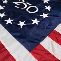 Drapeau Betsy Ross 3'x5' pour le 250e anniversaire, en nylon Oxford durable, imprimé numériquement, style suspendu, pour intérieur et extérieur