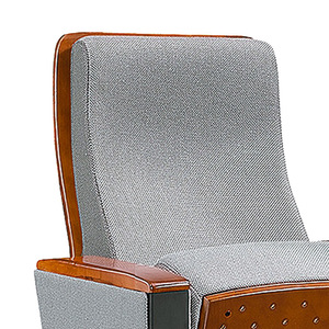 Asiento de Cine Henmei 8802, Silla de Cine Tapizada con Reposabrazos de Madera - Product Image 3