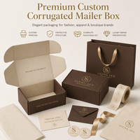 Cajas de Embalaje Plegables Personalizadas para Envíos, Impresas con Logotipo en Tinta de Color, Compostables, para Ropa y Regalos