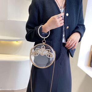 NUEVO Bolso de Mano Transparente para Mujer, Estilo Verano, con Correa Cruzada, Moderno, de Acrílico Transparente, para la Noche - Product Image 5