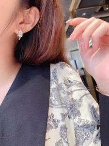 Pendientes de aro con forma de diamante para mujer, joyería de moda, 2023 quilates VS Diamante, delicada, Huggie, venta al por mayor - Product Image 5