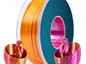 Dreifarbiges Seiden-PLA-Filament 1,75mm Rot Kupfer Gold Metallic Farbverlauf 3D-Drucker-Filament für Anycubic Bambu Lab Prusa - Product Image 1