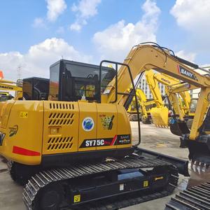 Excavadora Pesada Sany Sy75 Usada de Alta Calidad, 90% Nueva, Modelo 2022, con Caja de Cambios, Bomba y Rodamientos, en Venta - Product Image 3