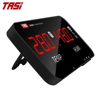 Termohigrómetro Digital de Pared TASI TA623A, Pantalla LED Grande de Temperatura y Humedad, Plástico, Alimentación USB, OEM/ODM, 1 Año de Garantía