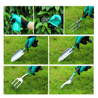 Workpro — kit d'outils de jardinage manuel, 9 pièces, outil de jardinage Vintage avec manche en bois