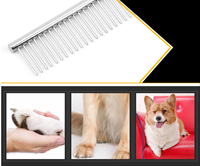 Kit de toilettage pour animaux de compagnie multifonctionnel Coupe-ongles en acier inoxydable Peigne à poils pour animaux de compagnie Chat et chien Ensemble de ciseaux