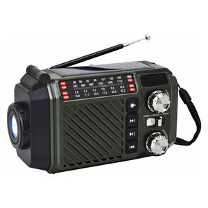 Radio Portátil Multibanda AM FM SW con Manivela Solar, Linterna LED y Función de Reproducción MP3 para Exteriores - Product Image 2