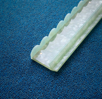 Règle de Mahjong en Acrylique, Support Magnétique de Tri Américain pour Mahjong, Règle Poussoir Transparente Effet Écaille de Tortue pour Mahjong, Lot de 4 Pièces