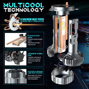 V33-X 360W 40000LM LED koplampen H1 H4 H7 H11 H13 HB3 9005 9006 instelbaar vermogen IATF16949 gecertificeerd voor auto's & vrachtwagens - Product Image 5