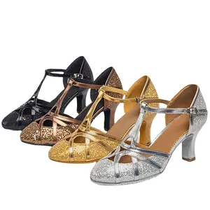 Chaussures <span class=keywords><strong>de</strong></span> <span class=keywords><strong>danse</strong></span> Salsa femmes chaussures <span class=keywords><strong>de</strong></span> <span class=keywords><strong>danse</strong></span> <span class=keywords><strong>latine</strong></span> paillettes bout fermé talons hauts 5cm 7cm salle <span class=keywords><strong>de</strong></span> bal Tango chaussures <span class=keywords><strong>de</strong></span> <span class=keywords><strong>danse</strong></span> - Product Image 1
