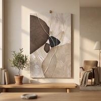 Peinture à l'huile Art Déco blanche 100% faite à la main, sur toile de coton 450 GSM, format personnalisé, en rouleau, pour la maison, Chine, vente en gros et dropshipping