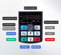 Variateurs de fréquence VFD 220V-220V/380V-380V Monophasé/Triphasé 0,4-30kW Variateur de fréquence AC 22kW Contrôle vectoriel sans capteur