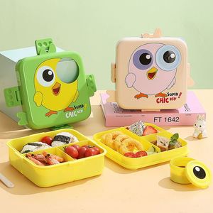 Cute Cartoon Children's Double <b>Lunch</b> Box 3 Separate <b>Lunch</b> Box with Sauce Box - Product Image 4
