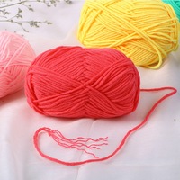 Vente en gros de coton mélangé pour lait pour bébé de haute qualité 50g 100g 4 plis 5 plis corde de coton fils à tricoter au crochet