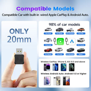 Adaptador Inalámbrico Mini Ultra1 Carplay 2 en 1, Android Auto Tipo-C, Dongle USB Carplay, Gran Cantidad de Aplicaciones, Wifi, Car <span class=keywords><strong>Play</strong></span> Ai Box para Auto - Product Image 2