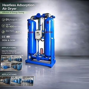 Déshumidificateur régénératif à adsorption microthermique compressée, sécheur d'air comprimé pour usine de transformation du chocolat - Product Image 1