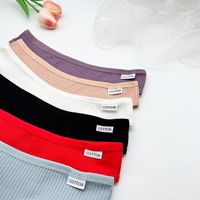 Nouveau string côtelé sexy taille basse pour femme, modèle T-pants, respirant, sans couture, invisible, vente directe usine ODM, pour le commerce transfrontalier