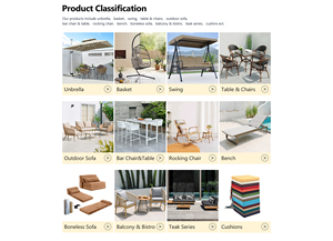 Chaise suspendue double pliable en rotin pour l'extérieur, design moderne et épuré, personnalisable pour l'export, modèle Carton Explosion - Product Image 5