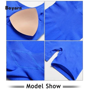 <b>Shapewear</b> Thick No See Seamless Rompers <b>Womens</b> Jumpsuit High Stretchy Sweat-Wicking Breathable Four-Way Stretch Plus Size One - Product Image 4