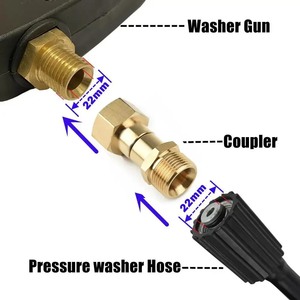 Connecteur pivotant en <span class=keywords><strong>cuivre</strong></span> à 360 degrés, connexion métrique M22 14 mm, raccord rapide pour <span class=keywords><strong>tuyau</strong></span>/anti-enroulement - Product Image 5