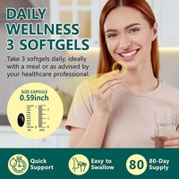 Capsules molles de soutien lymphatique à marque privée, suppléments de drainage lymphatique avec pissenlit et bardane, capsules de soutien immunitaire