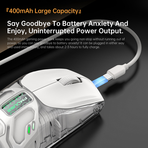 M500 SE 2.4GHz üç modlu kablosuz fare 400mAh şeffaf 4800DPI oyun faresi - Product Image 3