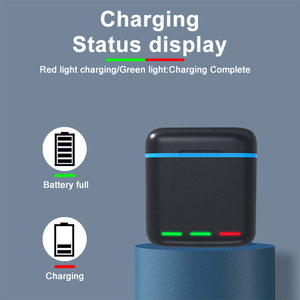 Boîtier de charge ABS triple avec trois emplacements pour batteries d'appareil photo GoPro <span class=keywords><strong>Hero</strong></span> 13 12 11 10 9 <span class=keywords><strong>8</strong></span> - Product Image 3