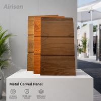 Panneau métallique sculpté imperméable pour extérieur, isolation thermique, décoration murale de villa, design moderne avec âme en aluminium PIR