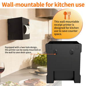 Máy in nhiệt hóa đơn Xincode 80mm, máy in vé POS không dây, giao diện USB LAN, máy in nhiệt để bàn cho máy tính tiền - Product Image 4