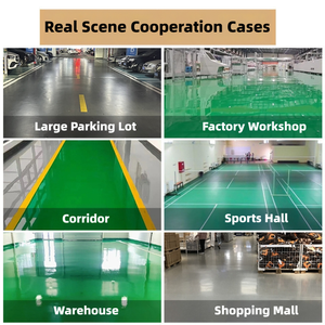 Revêtement de sol en résine époxy à base d'eau, résistant à l'usure, brillant, imperméable, intérieur/extérieur, marbre, atelier, peinture auto-nivelante - Product Image 6