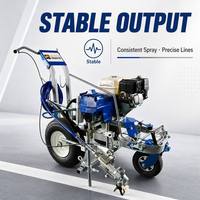Machine de marquage routier par pulvérisation à froid pour parkings industriels, avec système et pompe entièrement hydrauliques, 130 kg, fabriquée à Anhui