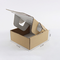 Boîte d'expédition en carton kraft sur mesure, pliable, recyclable, écologique, pour les petites entreprises, les abonnements, les cadeaux, l'emballage d'expédition
